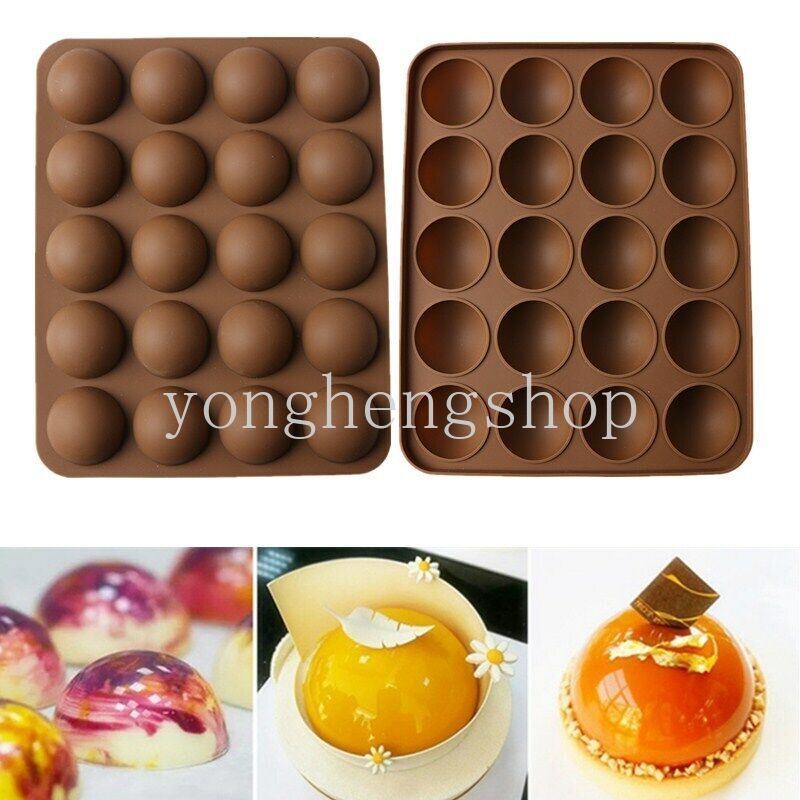 Khuôn Silicone Làm Bánh Hình Bán Cầu 3D