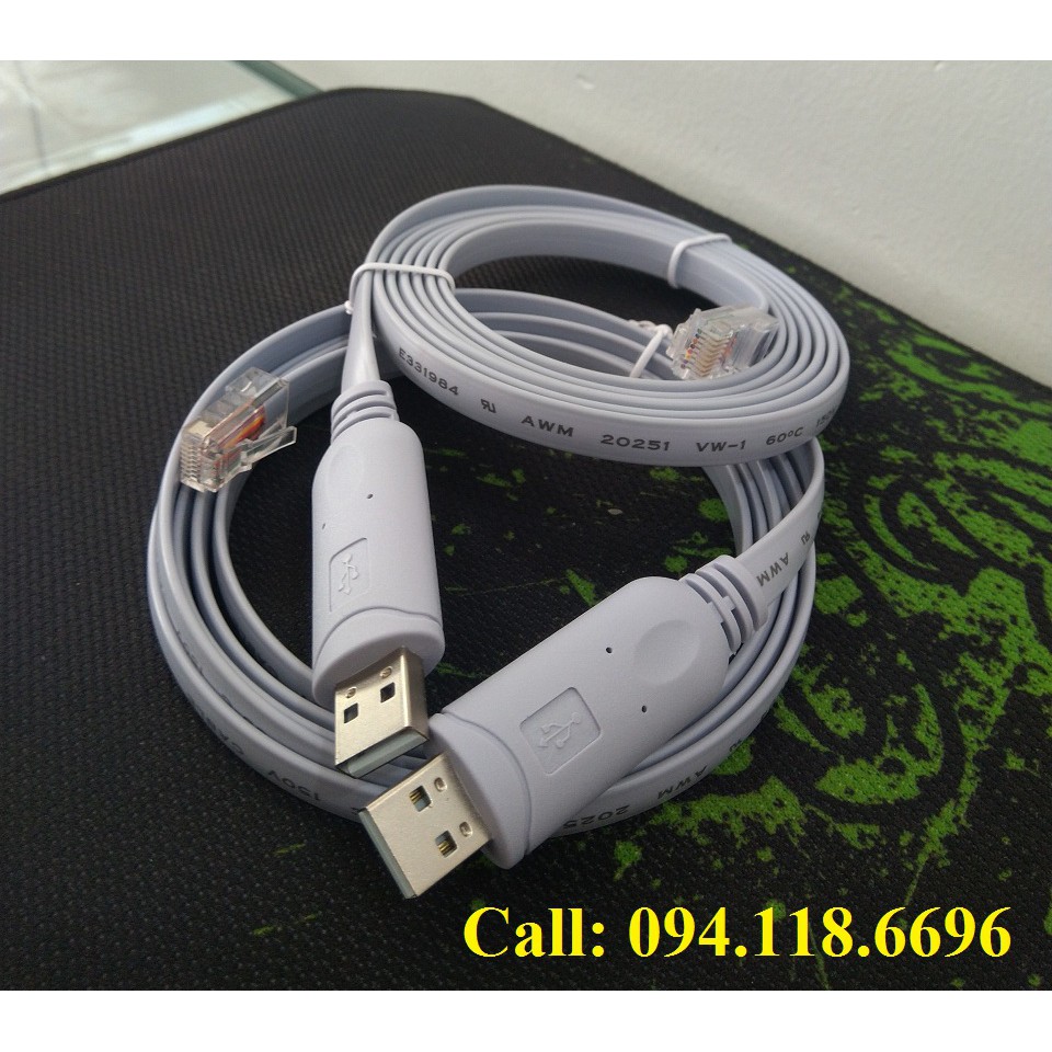 Cáp lập trình cisco - console USB to RJ45 Cable