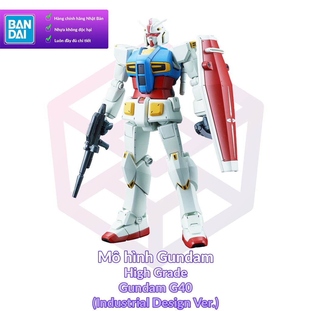 Mô Hình Gundam Bandai HG Gundam G40 (Industrial Design Ver) 1/144 MS Gundam [GDB] [BHG]