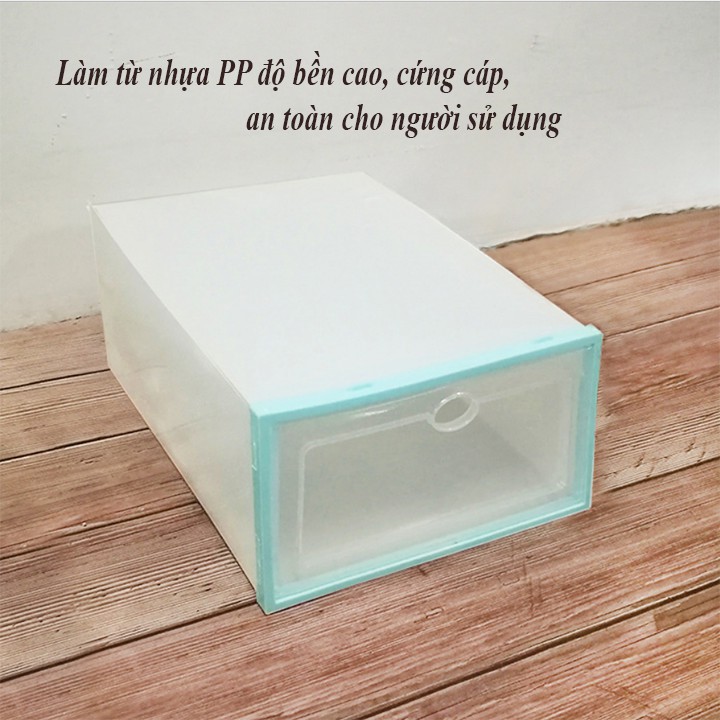 Hộp đựng giày thông minh nhựa cứng sắc màu - Nhà Mỵ Shop