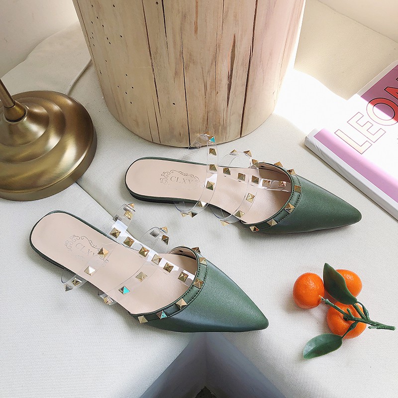 Dép mũi nhọn quai trong suốt xinh xắn cho nữ | BigBuy360 - bigbuy360.vn