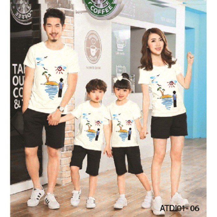 ÁO THUN ĐI BIỂN CHO GIA ĐÌNH HAY NHÓM BẠN IN HÌNH BÌNH MINH SIÊU HOT ĐỦ MÀU ĐỦ SIZE - ATDB01