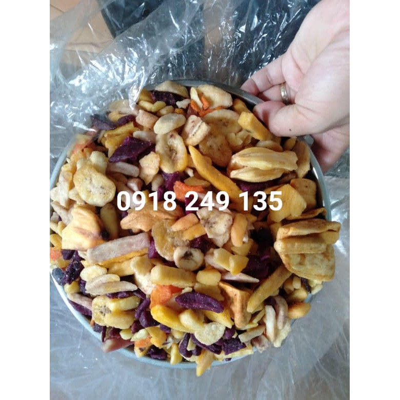 1kg hoa quả sấy vỡ