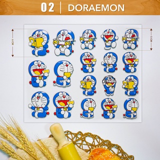 Khuôn Socola In Hình Doremon Tráng Trí Bánh Kem Hộp 10 Tấm - Đồng Tiến Việt Nam