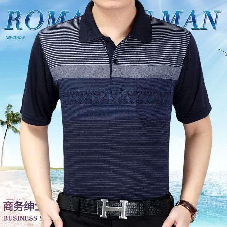 Áo sơ mi trung niên ngắn tay nam mỏng phù hợp với bố mùa hèmùa hè quần áo cho nam giới trung niên và cao tuổi, phông ngắ
