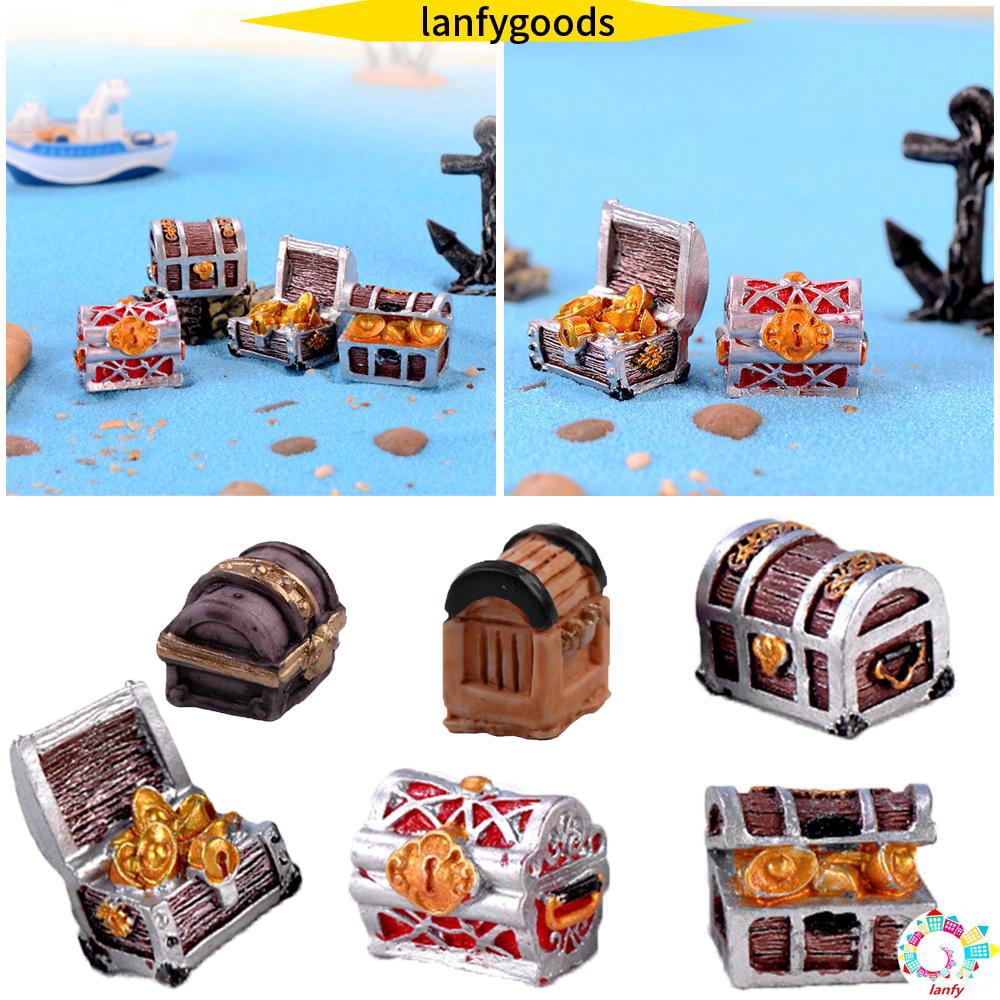 Mô hình hộp kho báu đồ chơi mini trang trí sân vườn/phong cảnh