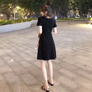 Đầm Thun Xoè Basic Cuốn Biên - VN16