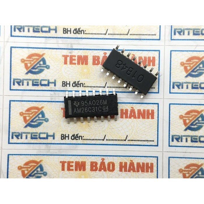 Combo 3 con AM26C31C, AM26C31 IC Truyền thông Quadruple Differential Line Driver SOP-16 3.9mm