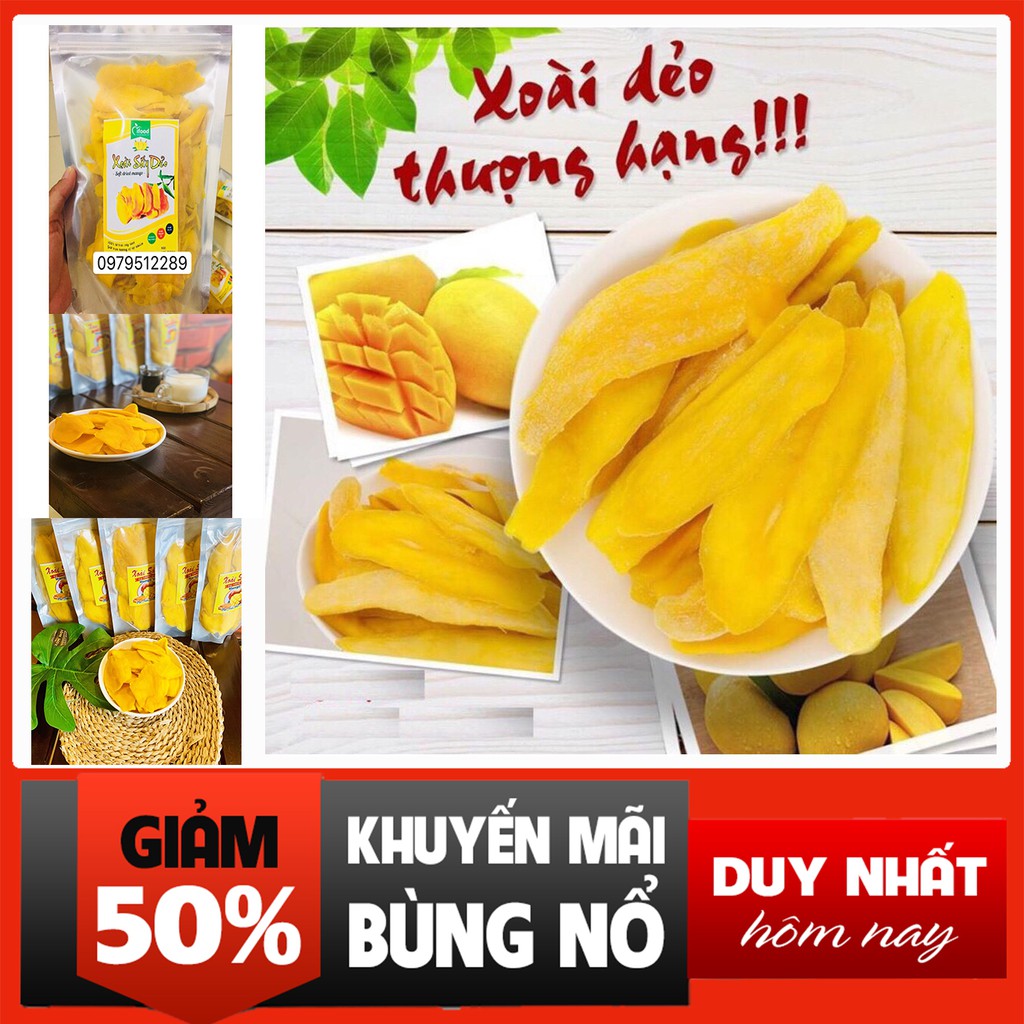 [ HCM ]  1Kg Xoài Sấy Dẻo Loại 1 - MỨT XOÀI VỊ NGON TỰ NHIÊN