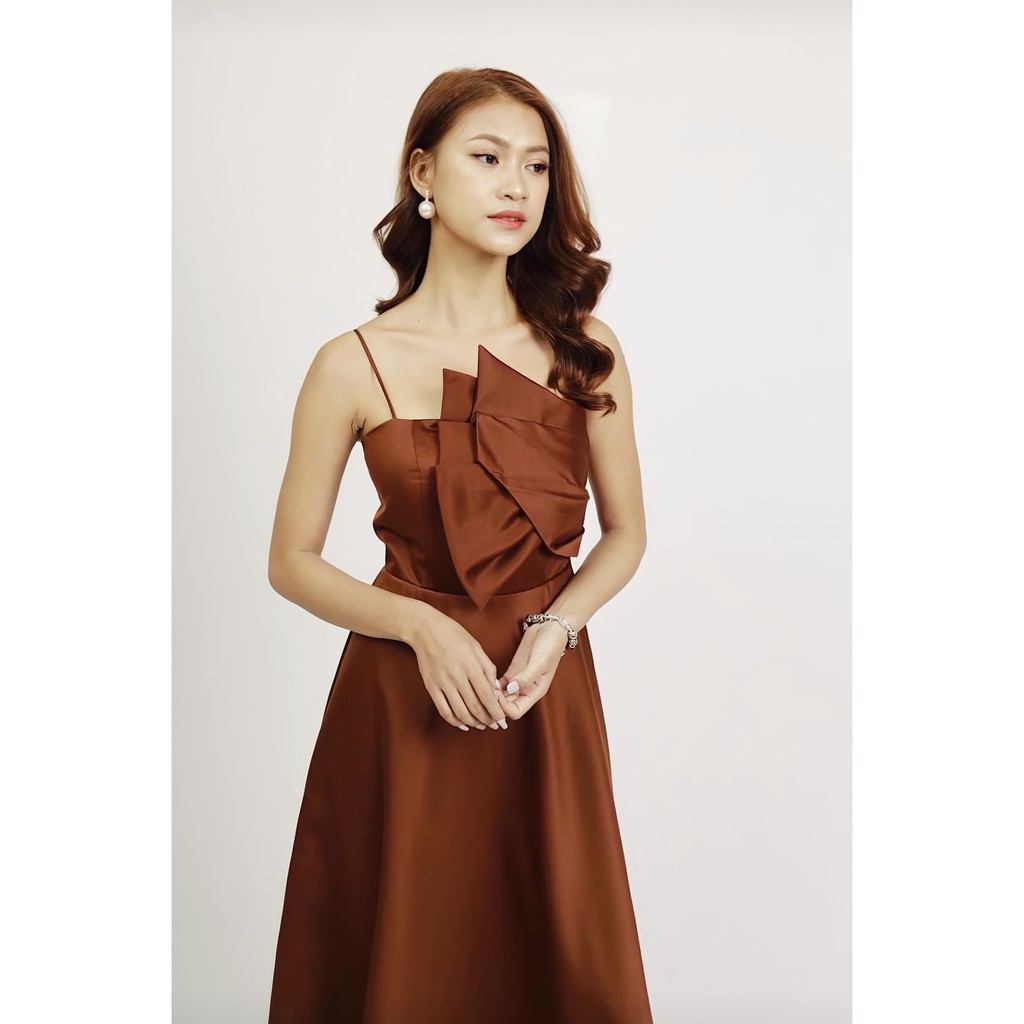 ĐẦM SATIN CÁNH QUẠT_[KM 15% x Giá xưởng]