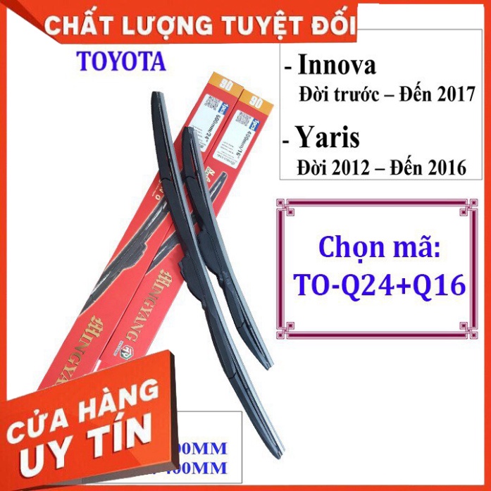 CẦN GẠT MƯA INNOVA ĐỜI 2017 TRỞ XUỐNG - VÀ TẤT CẢ CÁC DÒNG XE KHÁC CỦA TOYOTA