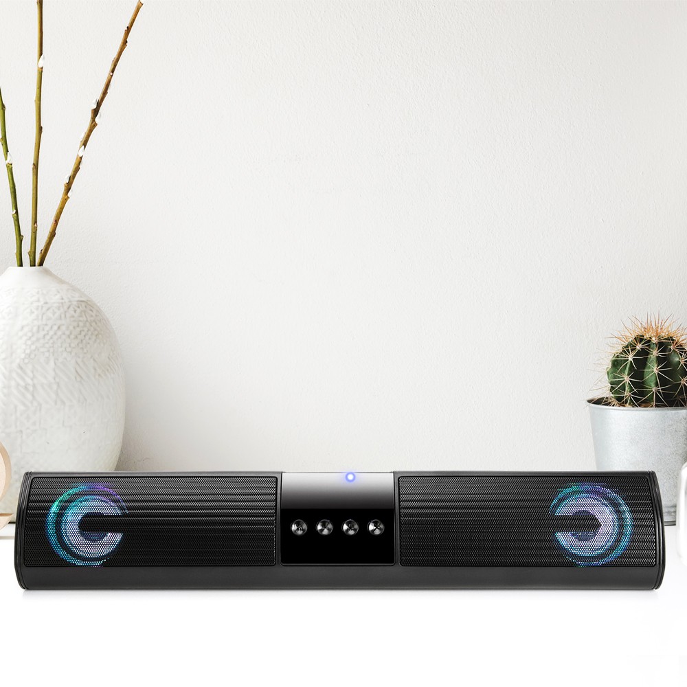 Loa Bluetooth Speaker A2- loa không dây để bàn sử dụng Bluetooth 5.0,cấu tạo loa kép siêu bass, có đèn led thay đổi theo