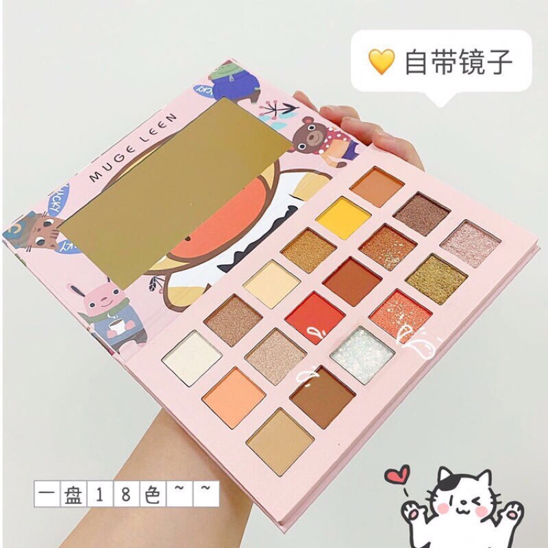 Bảng phấn mắt 18 ô MUGE LEEN Vịt vàng xinh xắn | BigBuy360 - bigbuy360.vn
