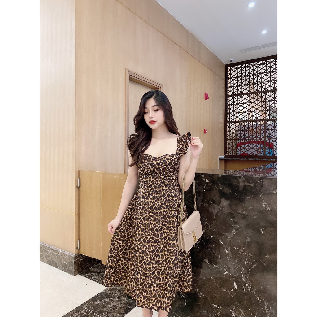 Váy da báo cánh tiên,cúp ngực, vải lụa cao cấp, mềm, mịm, mát Nancy A5 | BigBuy360 - bigbuy360.vn