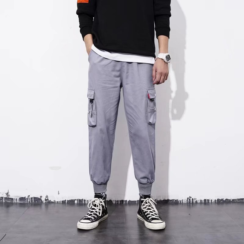 Quần ống rộng phối túi lớn phong cách Hàn Quốc thời trang chất lượng cao cho nam size S-5XL