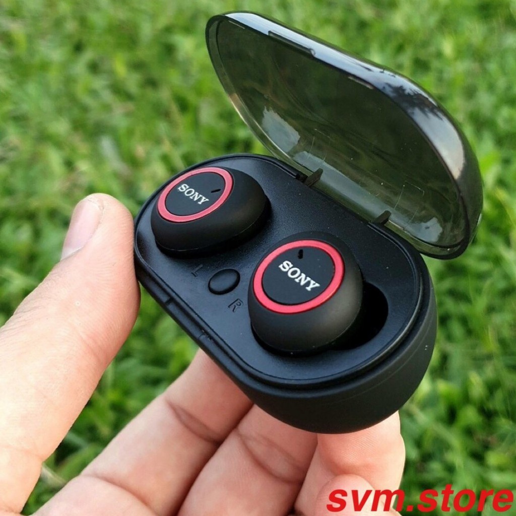 ( Nghe Không Hay Hoàn Tiền 100% )Tai nghe Bluetooth Đen Sony sport TWS-D76 Rất ấm Bass-treble rõ ràng