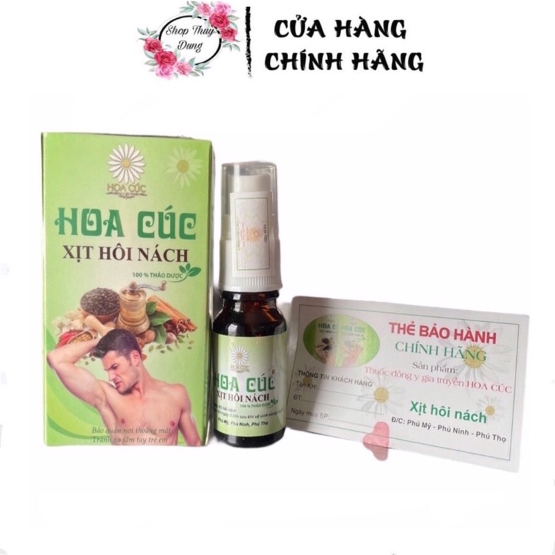 [CHÍNH HÃNG] Xịt triệt hôi nách Hoa Cúc