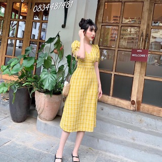 Đầm caro bigsize