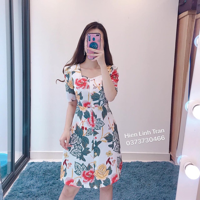 Váy gấm hoa 3D