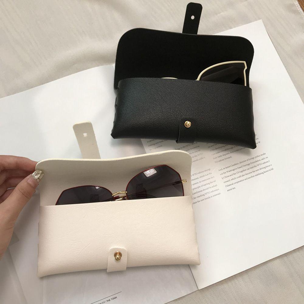 Hộp Đựng Mắt Kính Bằng Da PU Mềm Bền Bỉ Thời Trang Cho Nam 1 Cái