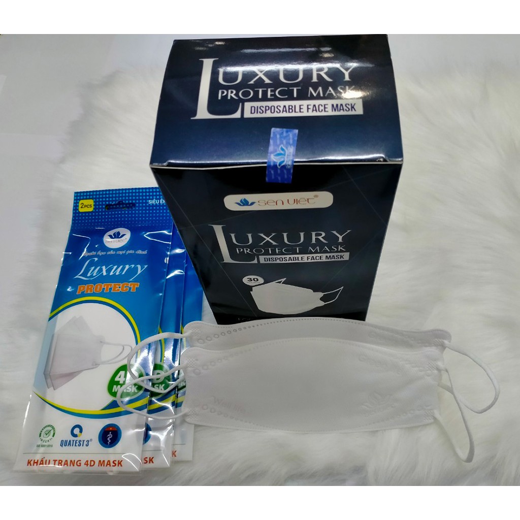 Khẩu trang y tế kháng khuẩn 4D Sen Việt - LUXURY PROTECT MASK SEN VIET