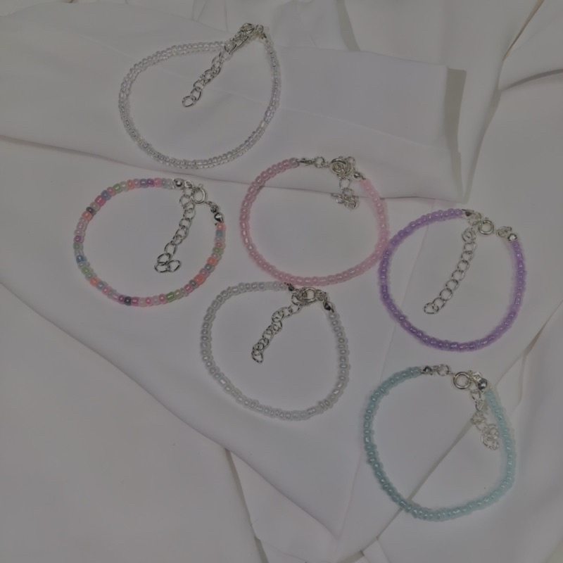 Vòng Tay Hạt Cườm Pastel