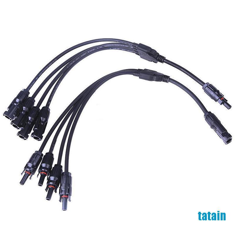 Set 2 Dây Cáp Kết Nối Bảng Pin Năng Lượng Mặt Trời Mc4 Loại Y 1 Sang 4 Mới Wk