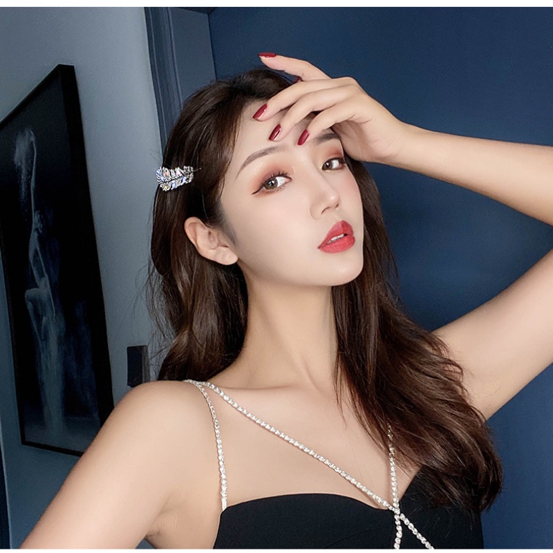 Hàn quốc đơn giản sáng bóng kẹp tóc nữ thời trang