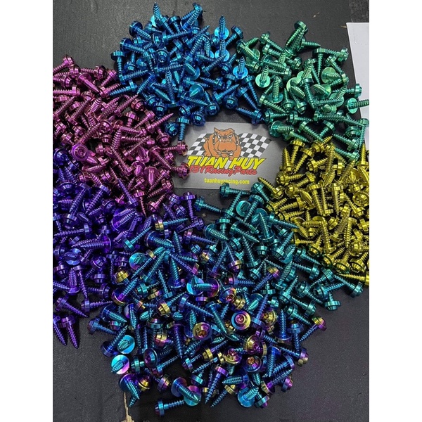 Ốc titan gr5 xoắn 4li 4li16 xoắn bắt dàn áo honda vario vision air blade