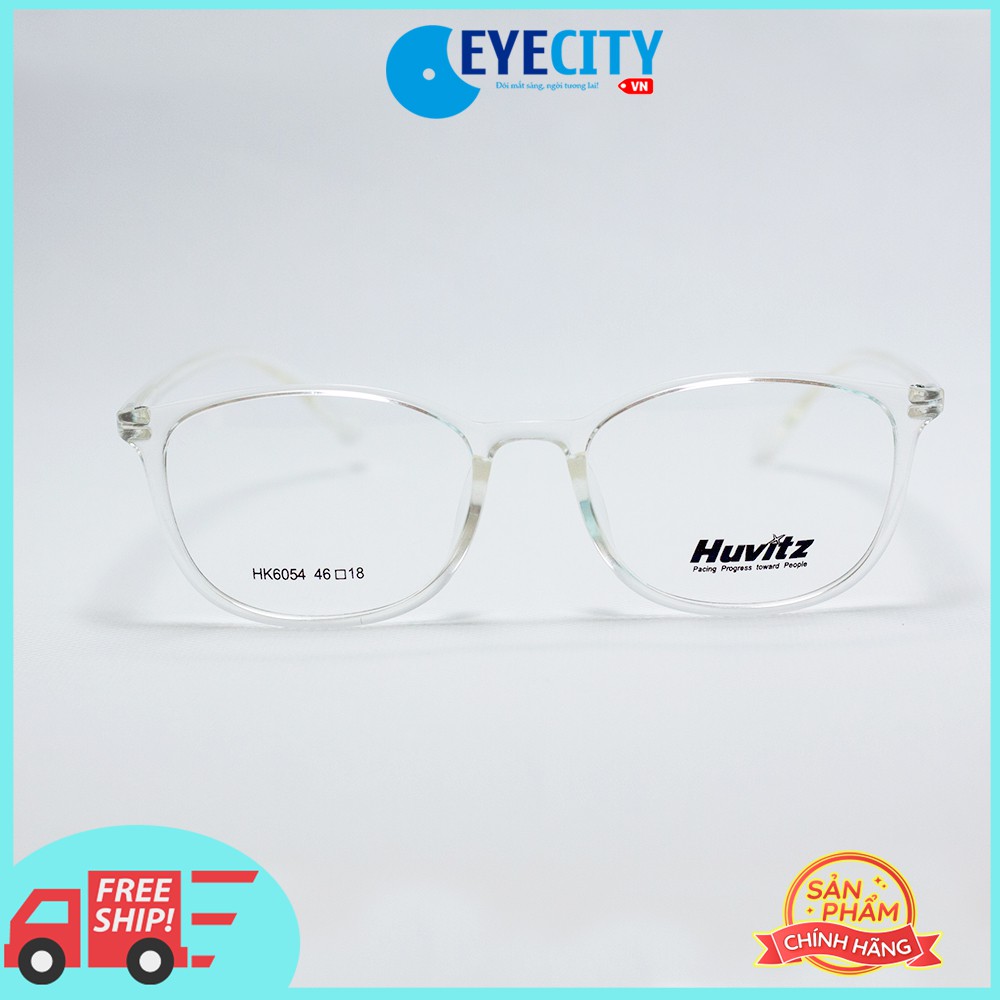 Gọng kính cận thời trang Hàn Quốc HUVITZ nhựa dẻo HK6054 màu trắng - C26