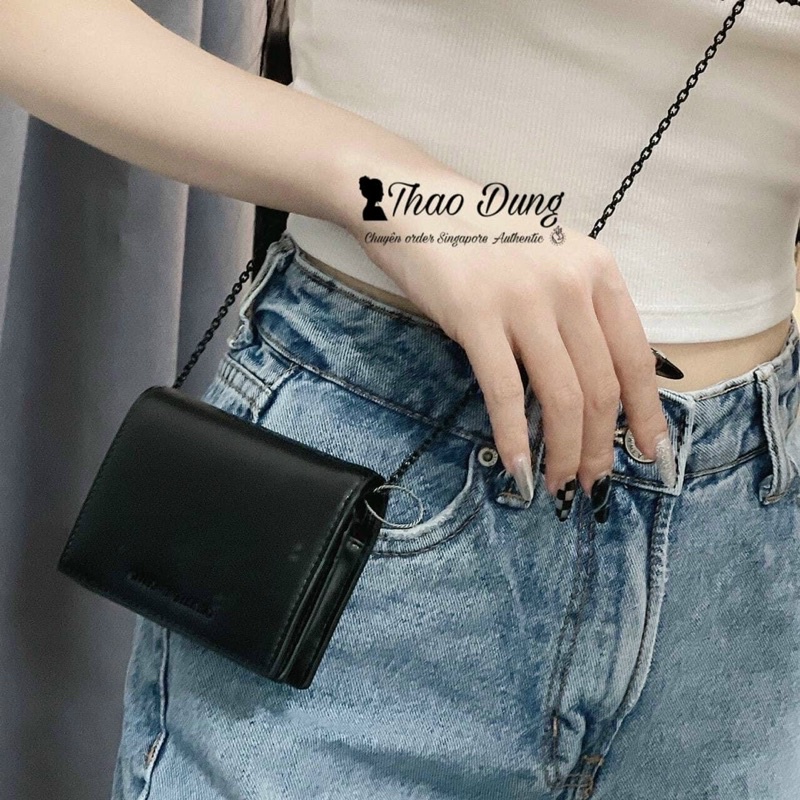 Ví vuông kèm xích đeo chéo full hộp
