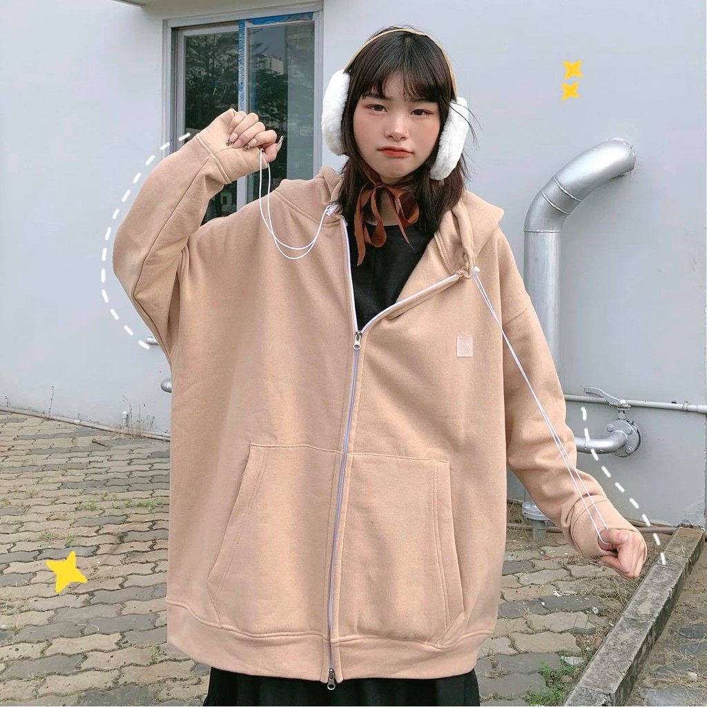 Áo Khoác HOODIE FULLZIP "STORY VER2" TAN | BigBuy360 - bigbuy360.vn