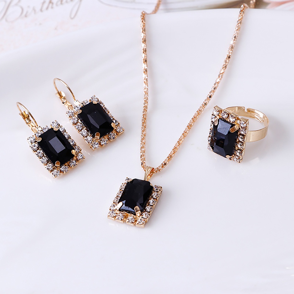 Bộ trang sức hợp kim đính đá sang trọng