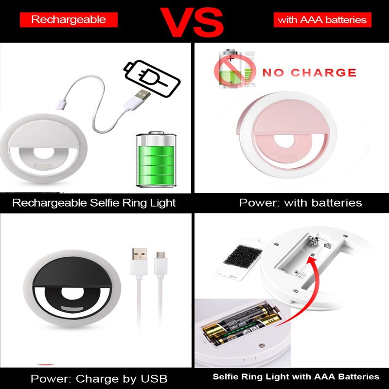 ĐÈN LED HỖ TRỢ SELFIE KẸP ĐIỆN THOẠI | BigBuy360 - bigbuy360.vn