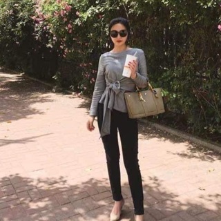 Áo buộc nơ zara