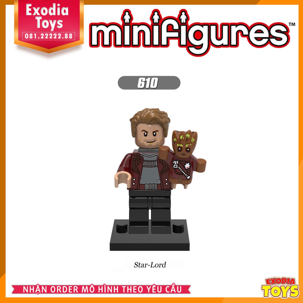 Xếp hình minifigure Vệ Binh Dải Ngân Hà : Guardians Of The Galaxy VOL2 - Đồ Chơi Lắp Ghép Sáng Tạo - X0159