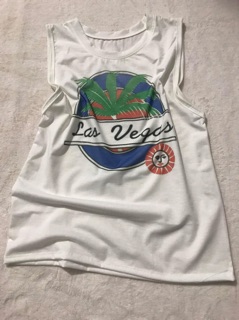 Áo tanktop in lá (C)