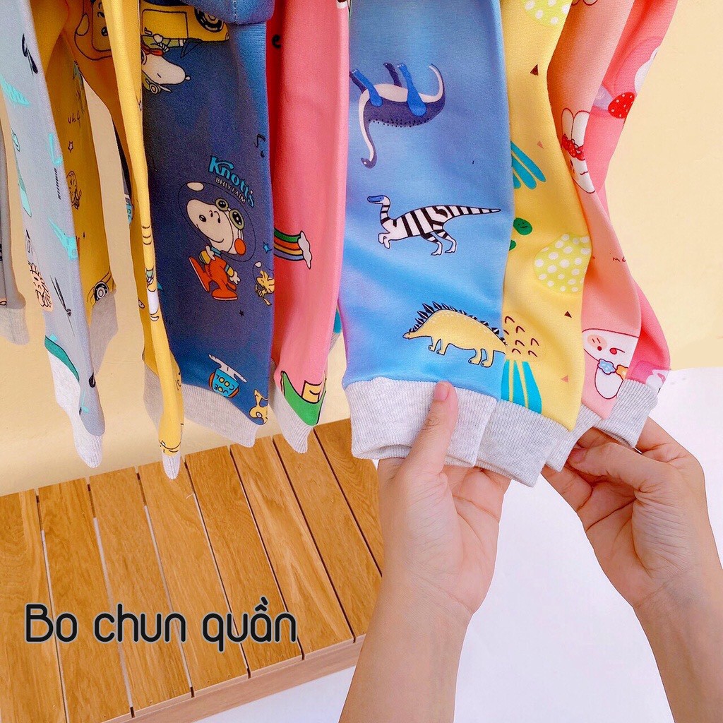 Quần thu đông cho bé trai bé gái, chất thụn lạnh, chất thun tăm, chất cotton ( GIAO NGẪU NHIÊN ) 10-18KG