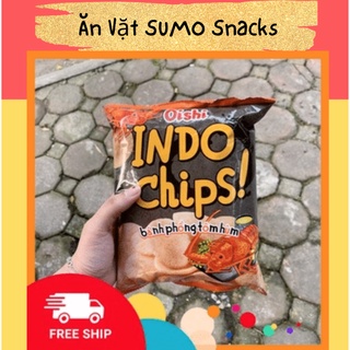 Bịch 10 gói Bim Bim Snack Bánh Phồng Tôm Hùm Oishi 39g-Ăn Vặt Sumo Snack