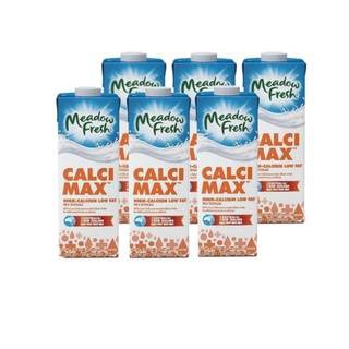 Combo 6 Hộp Sữa Tươi Tiệt Trùng Giàu Canxi Ít Béo Meadow Fresh 1 Lít