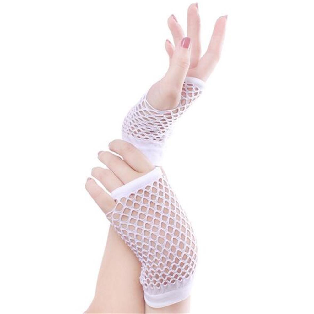 Daphs Găng Tay Lưới Hở Ngón Màu Xanh Dương / Đen Chuyên Dụng Cho Khiêu Vũ
