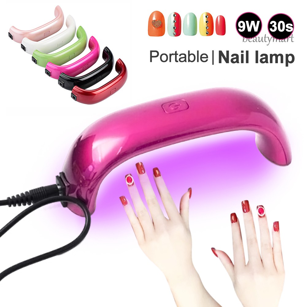 [Hàng mới về] Máy sấy khô gel sơn móng tay bằng đèn LED UV mini USB 9W 100-240V dùng tại nhà tiện dụng