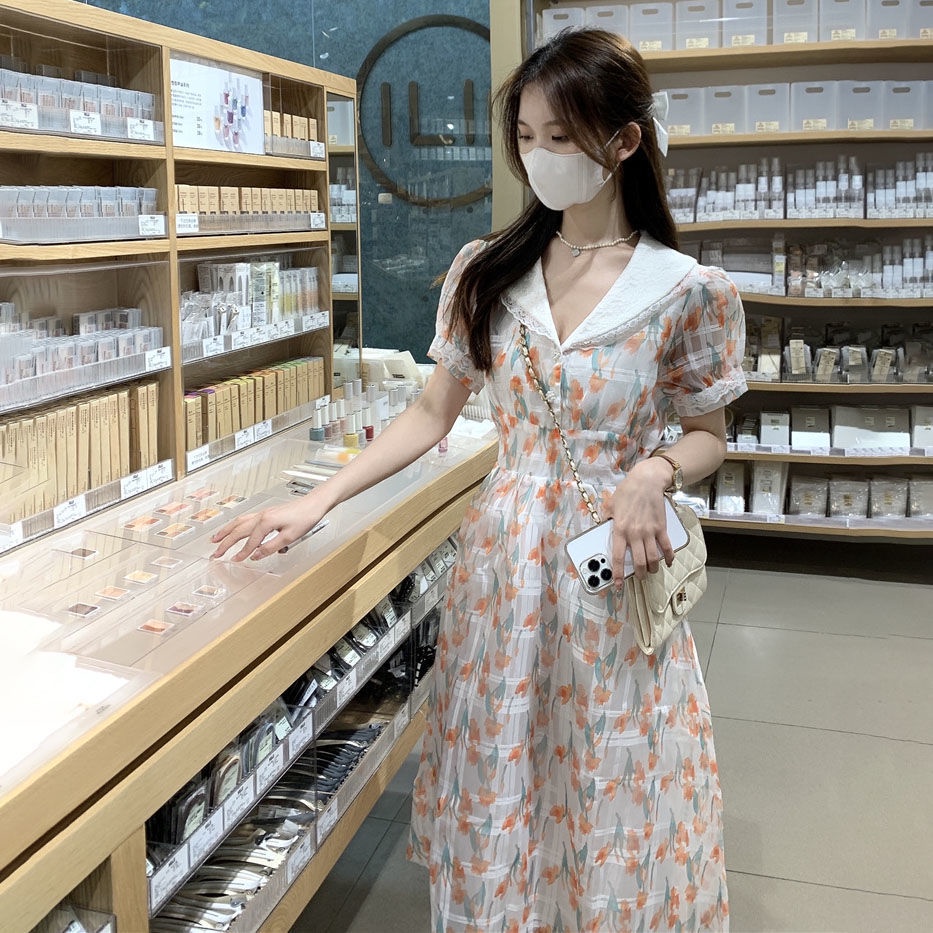 Đầm Nữ Cổ Sơ Mi Phong Cách Hàn Quốc Mới