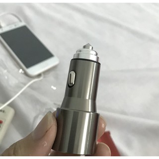 tẩu xạc ô tô 2 cổng usb