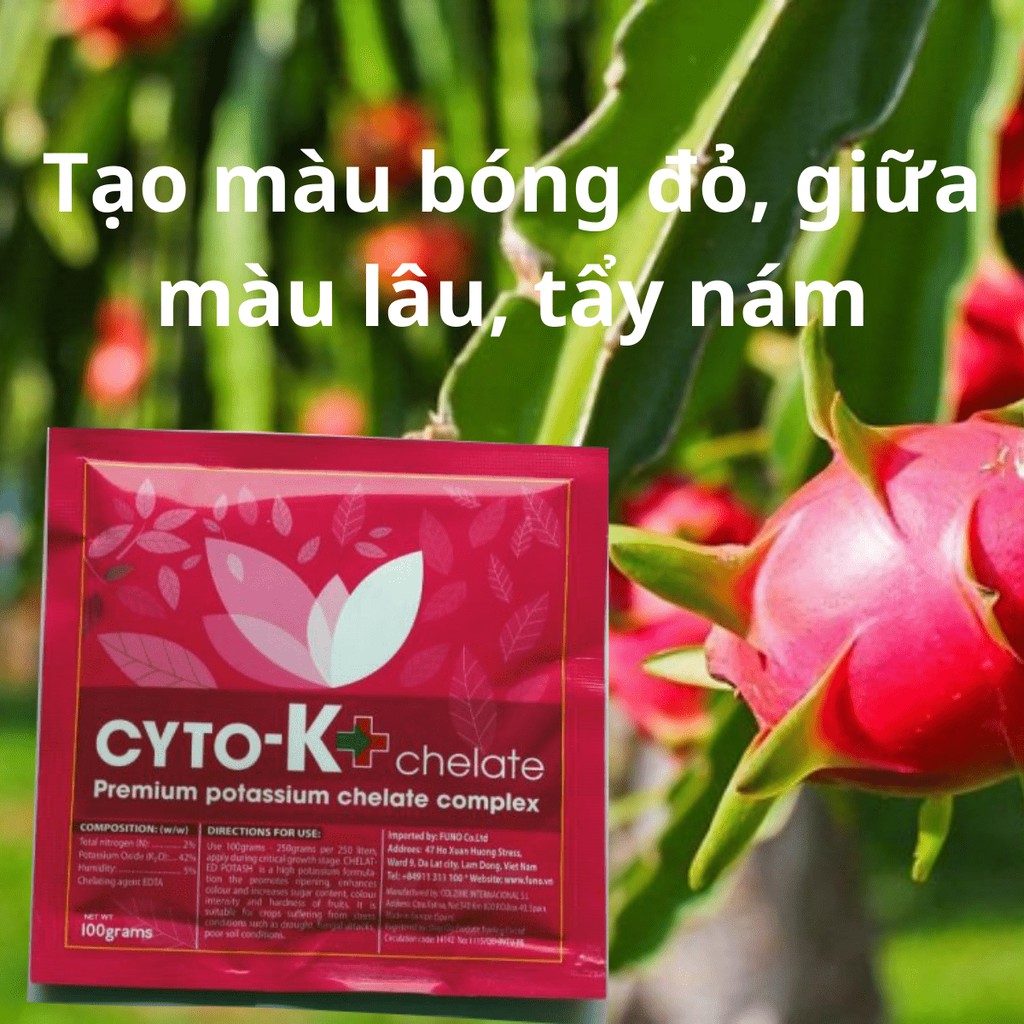 Phân bón lá nhập khẩu CYTO cho cây ăn trái, cây rau, hiệu quả tức thì