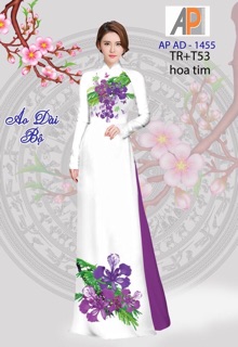 Vải may áo dài in hoa phượng