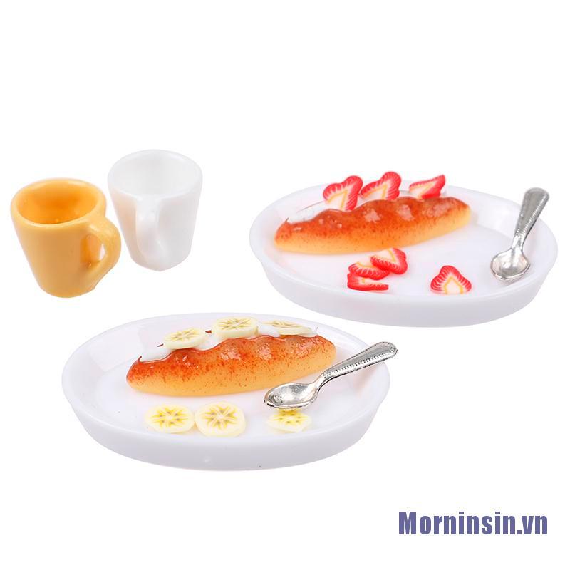 1 Bộ Bánh Mì Thu Nhỏ Dùng Để Trang Trí Nhà Búp Bê