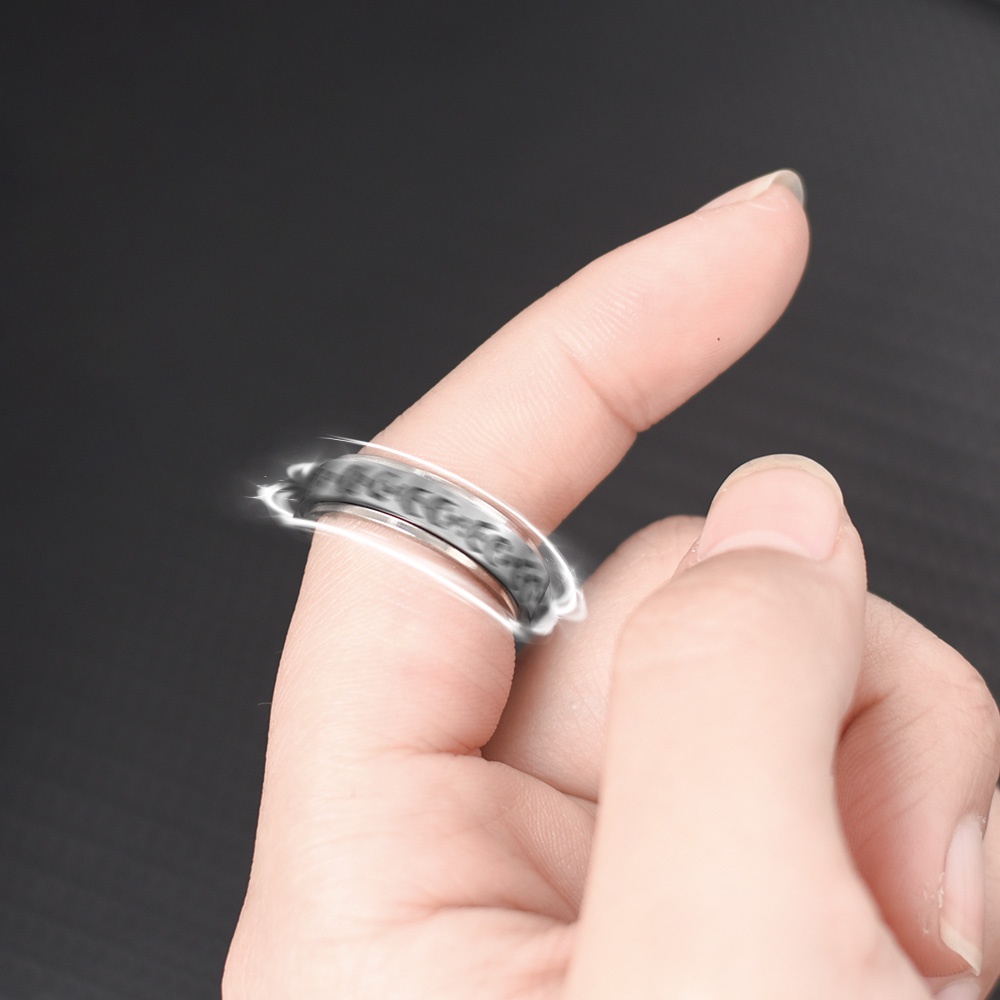 Nhẫn Thời Trang Nam Nữ Chất Liệu Thép Không Gỉ Độc Đáo