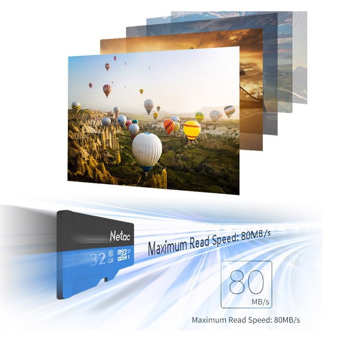 Thẻ nhớ MicroSD Netac 32GB chuẩn class 10 chuyên dụng dành cho camera và điện thoại | BigBuy360 - bigbuy360.vn