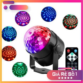 Đèn Led Sân Khấu, Cầu Xoay Cảm Biến Âm Thanh MiNi Có Khiển